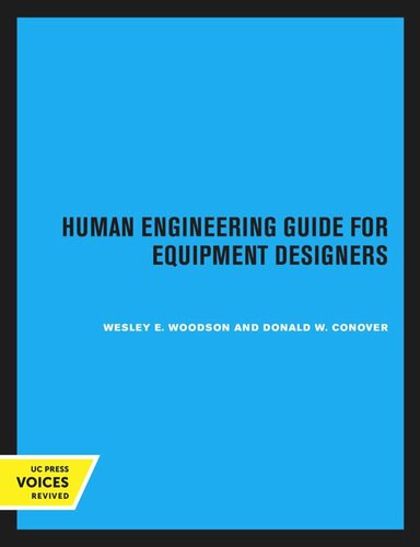 Human Engineering Guide for Equipment Designers