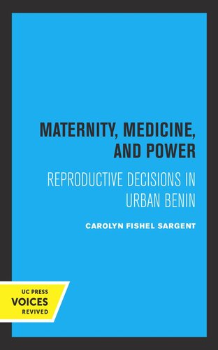 Maternity, Medicine, and Power: Reproductive Decisions in Urban Benin