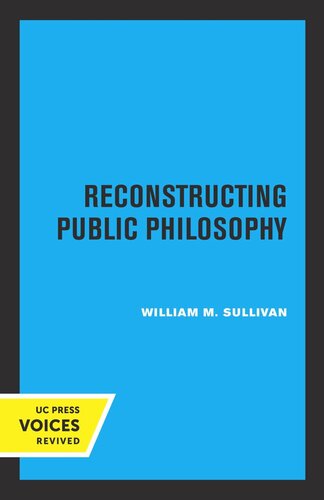 Reconstructing Public Philosophy