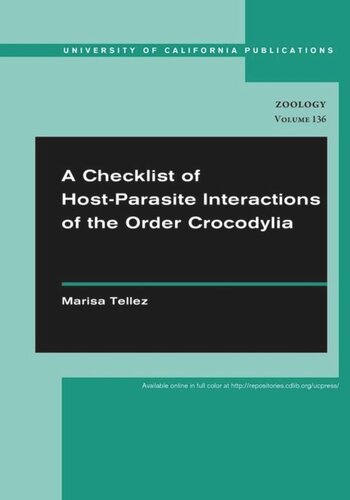 A Checklist of Host-Parasite Interactions of the Order Crocodylia