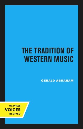 The Tradition of Western Music