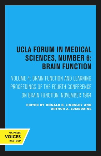 Brain Function, Volume IV: Brain Function and Learning