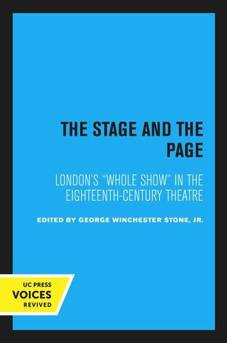 The Stage and the Page