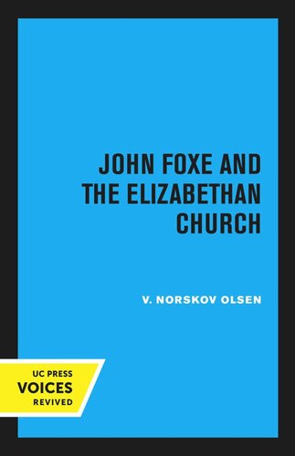 John Foxe and the Elizabethan Church