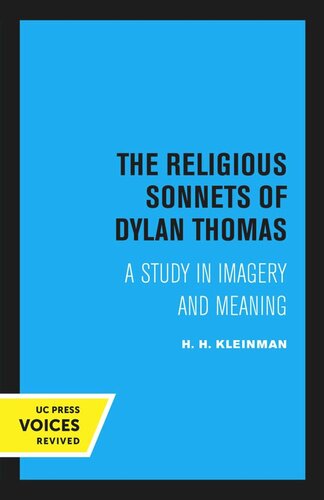 The Religious Sonnets of Dylan Thomas