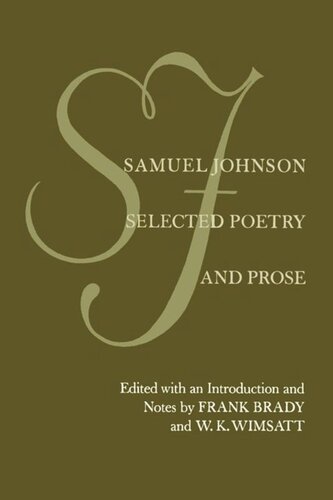 Samuel Johnson: Selected Poetry and Prose