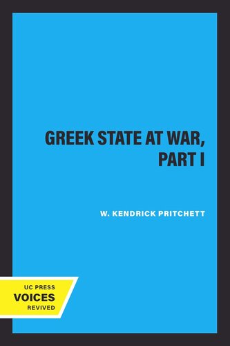 The Greek State at War: Part 1 The Greek State at War, Part I