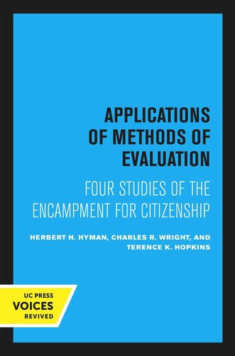 Applications of Methods of Evaluation