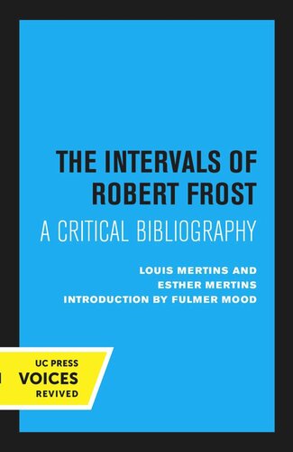 The Intervals of Robert Frost