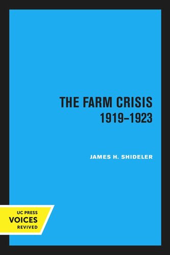 The Farm Crisis 1919–1923