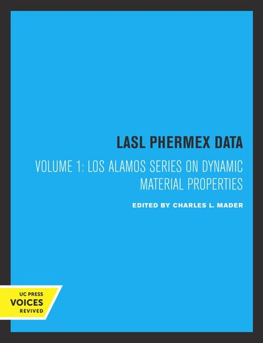 Lasl Phermex Data: Volume 1 LASL Phermex Data, Vol. I