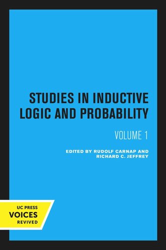 Studies in Inductive Logic and Probability: Volume 1