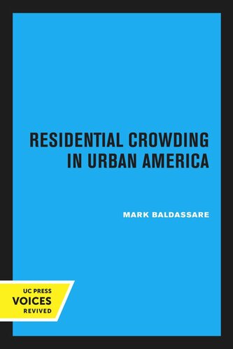 Residential Crowding in Urban America