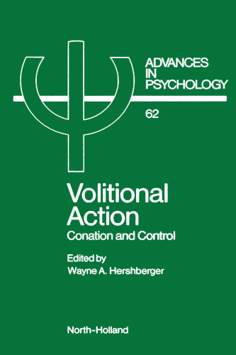 Volitional Action: Conation and Control