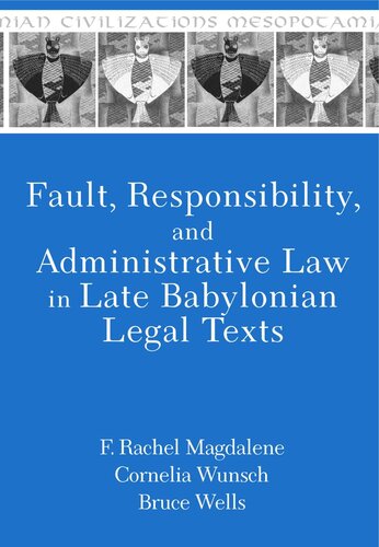 Fault, Responsibility, and Administrative Law in Late Babylonian Legal Texts