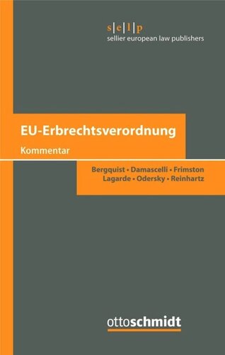 EU-Erbrechtsverordnung: Kommentar