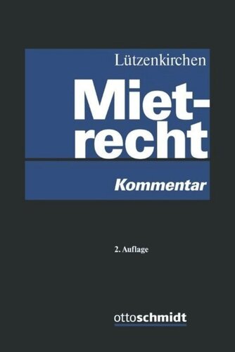 Mietrecht: Kommentar