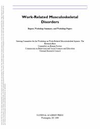 Work-Related Musculoskeletal Disorders: Report, Workshop Summary, and Workshop Papers