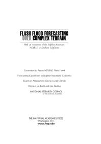 Flash Flood Forecasting over Complex Terrain: With an Assessment of the Sulphur Mountain NEXRAD in Southern California