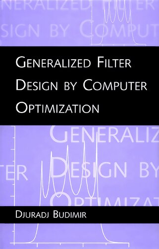 Generalized filter design by computer optimization