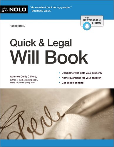 Quick & Legal Will Book (Quick & Legal Will Books) [Team-IRA] (True PDF)