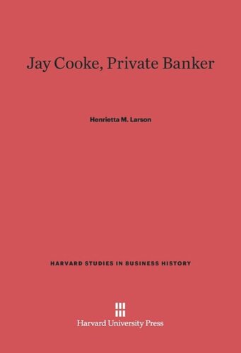 Jay Cooke, Private Banker