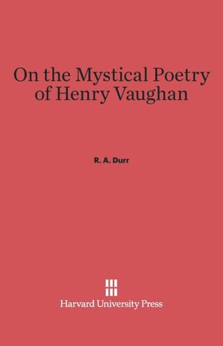 On the Mystical Poetry of Henry Vaughan