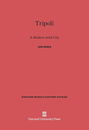 Tripoli: A Modern Arab City