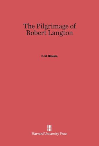 The Pilgrimage of Robert Langton