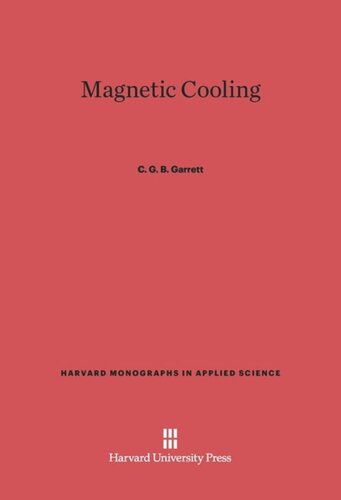 Magnetic Cooling