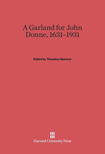 Garland for John Donne, 1631-1931