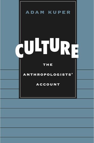 Culture: The Anthropologists’ Account