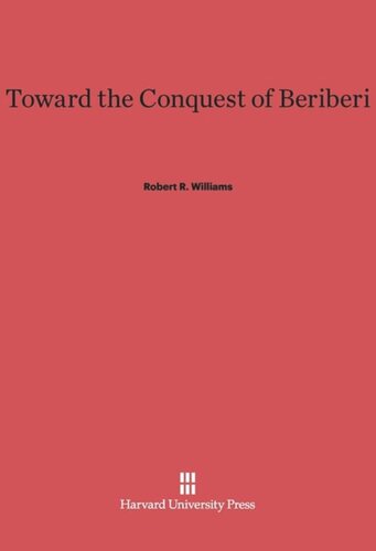 Toward the Conquest of Beriberi