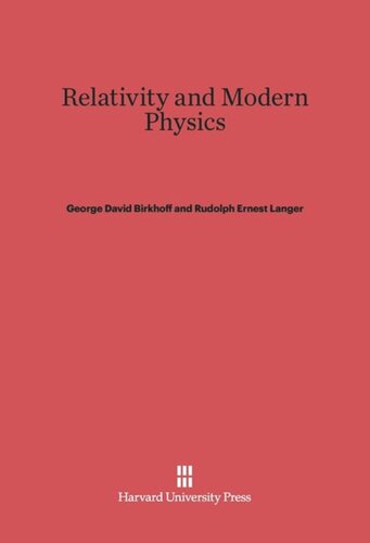 Relativity and Modern Physics