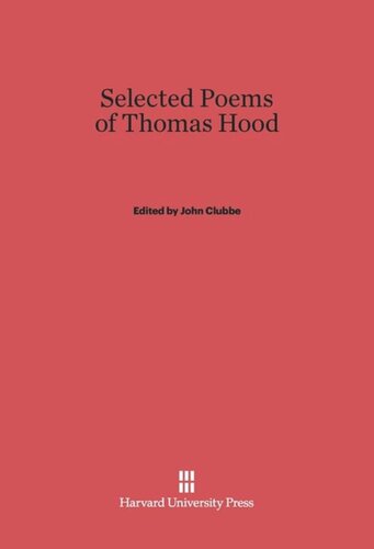 Selected Poems of Thomas Hood