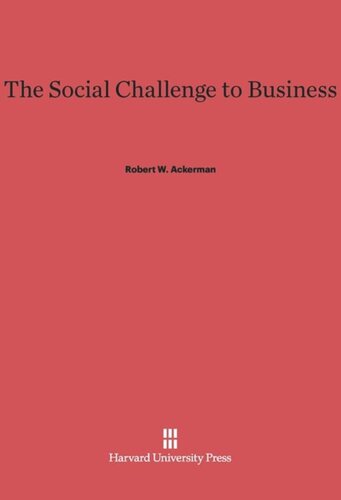 The Social Challenge to Business