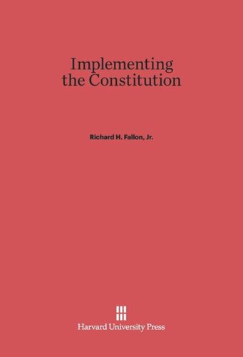 Implementing the Constitution