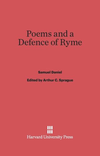 Poems and a Defence of Ryme