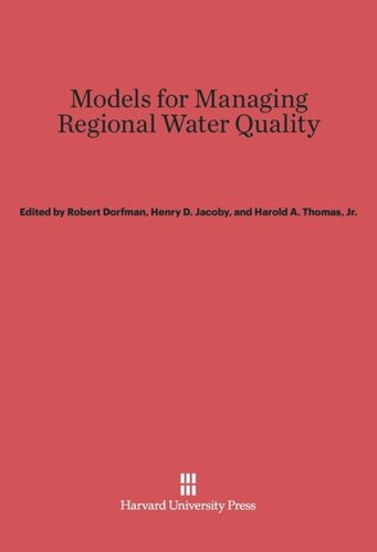 Models for Managing Regional Water Quality