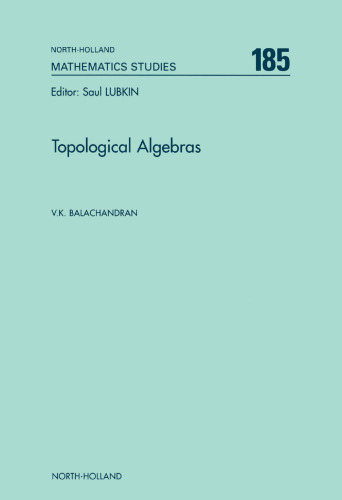 Topological Algebras