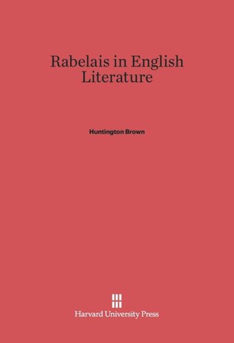 Rabelais in English Literature