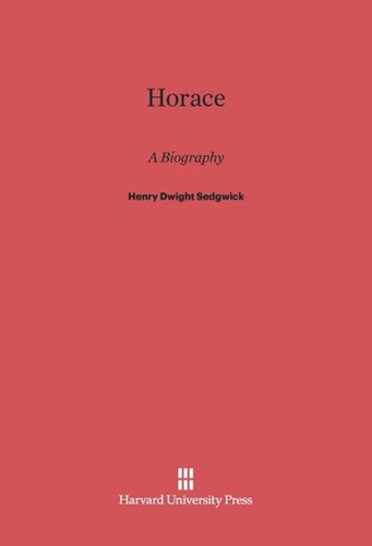 Horace: A Biography