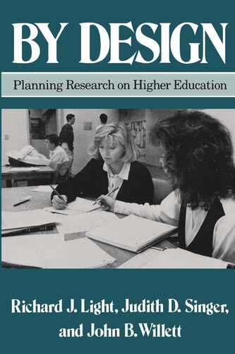 By Design: Planning Research on Higher Education