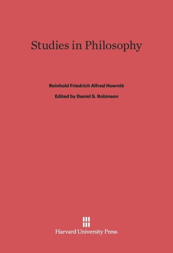 Studies in Philosophy