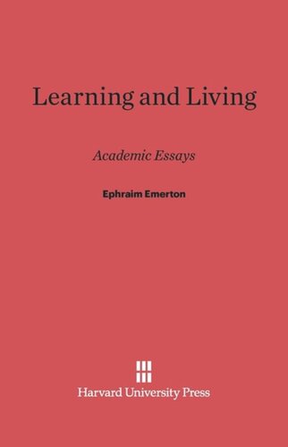 Learning and Living: Academic Essays