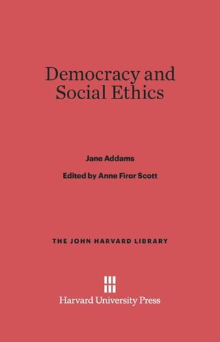 Democracy and Social Ethics