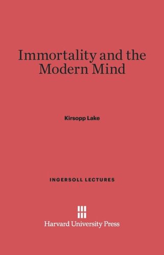 Immortality and the Modern Mind