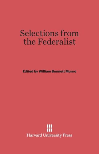 Selections from the Federalist