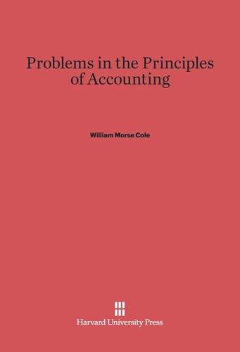 Problems in the Principles of Accounting