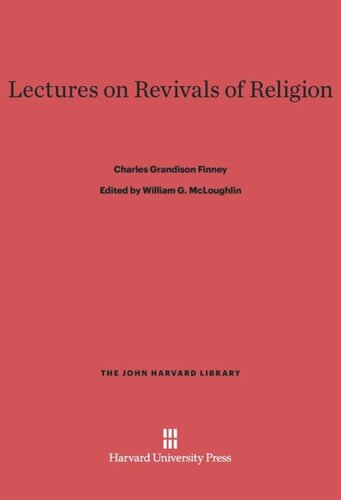 Lectures on Revivals of Religion